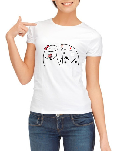 Playera Meme Flork Pareja Novios Enamorados Amor Amistad 