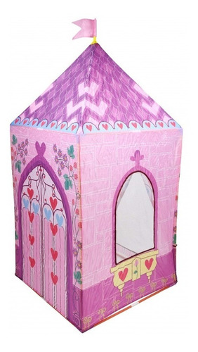 Carpa Para Niños Casita Juguete Modelo Castillo Rosado