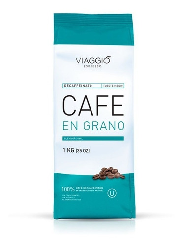 Café En Grano Descafeinado Tueste Medio 1 Kilo Viaggio