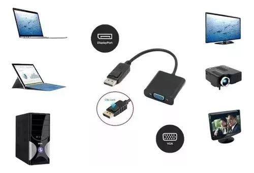 Cable Adaptador Display Port A Vga