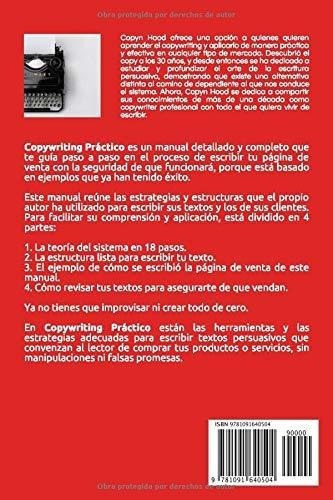 Copywriting Practico Manual En Español Con 18 Paso, De Hood, Co. Editorial Independently Published En Español