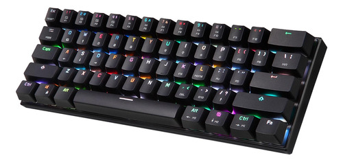 Teclado Mecánico, 61 Teclas, Accesorios Básicos Para Juegos