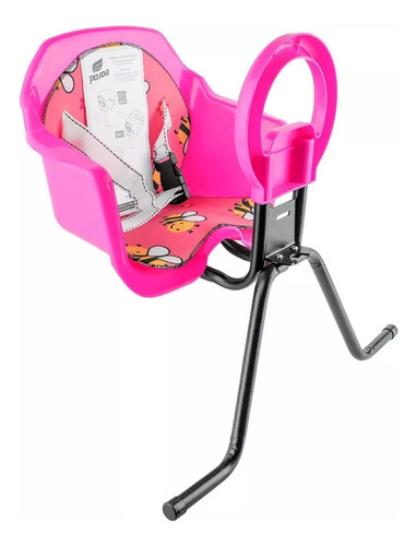Cadeira Bicicleta Dianteira Frontal Cadeirinha Luxo Pink
