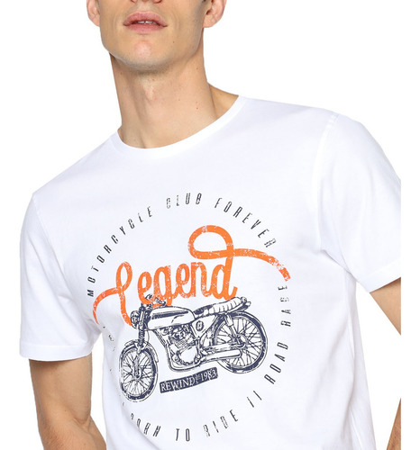 Imagen 3 de 4 de Playera Estampada Al Frente Rewind Para Hombre