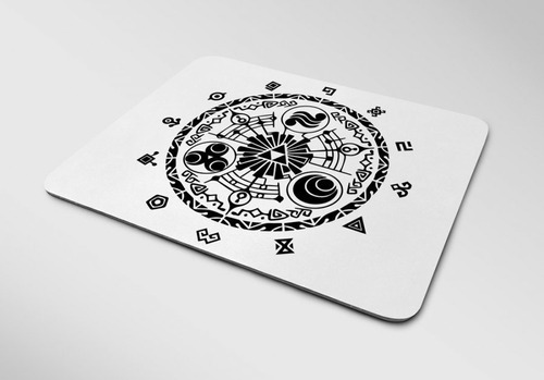 Mouse Pad Legend Of Zelda Triforce Mod 3 Cor Branco