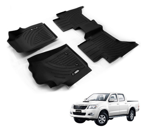 Tapetes Toyota Hilux Vigo 07-15 Termoformados Pro