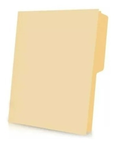 Folder Carta Color Crema - Paquete De 100 Piezas Crema