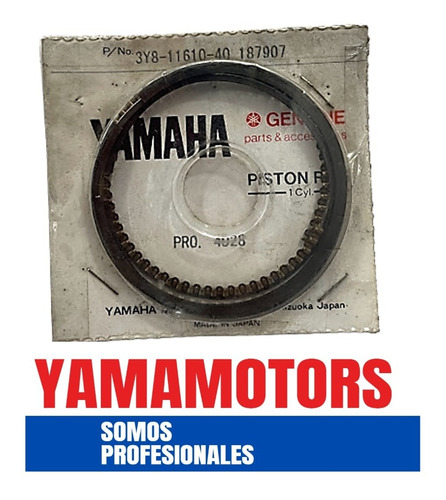 Anillos Yamaha Sr250 1.00mm Original Yamaha