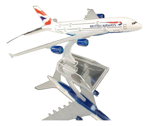 Avión A380 British, Escala 1/400, Aircraf Model, 15cms Largo