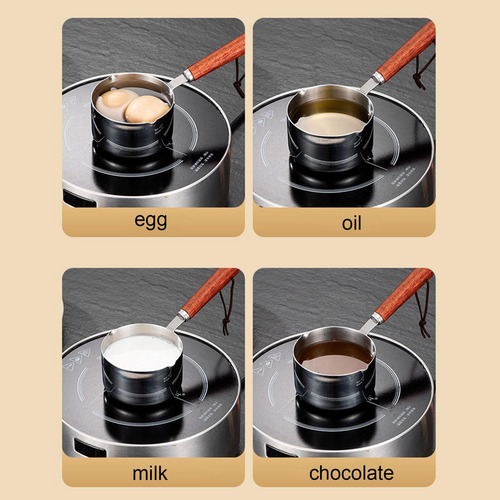 3 Panela Pequena De Aço Inoxidável Panela Pequena Pote