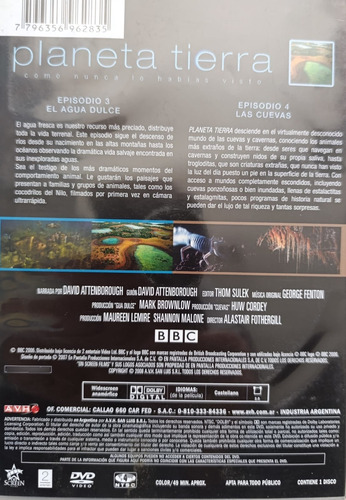 Planeta Tierra Dvd El Agua Dulce Las Cuevas (Usado)
