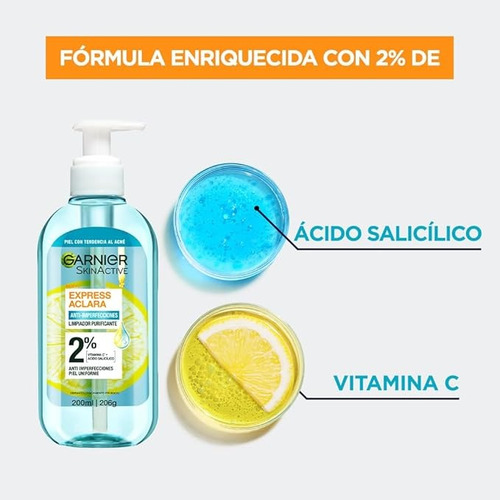 Kit Garnier Express Aclara Desmaquillante 200ml + Sérum 30ml