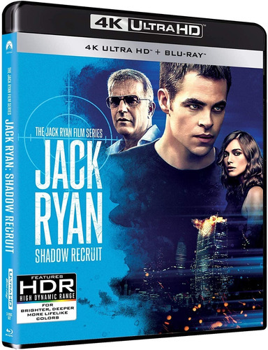 Jack Ryan Código Sombra 4k Ultra Hd + Blu Ray