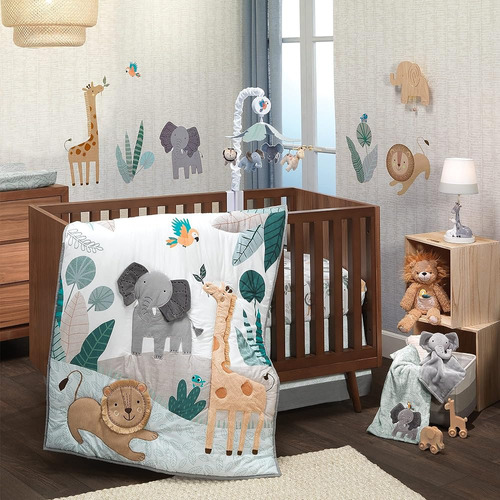 Lambs & Ivy Jungle Friends 5-piece Safari Animals Nursery Ba