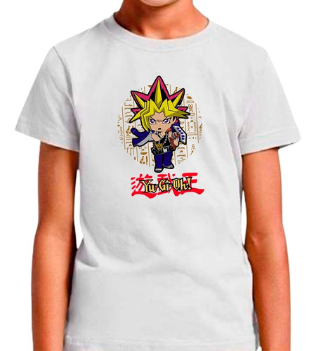 Franela Blanca Para Hombre / Niño Yugi Oh Funko Sublimada 