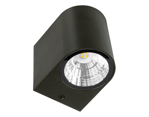 Led Redonda 10x9 7+7w Fría Negro Vivion