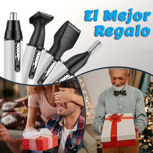 Cortapelos De Nariz 4 En 1 Eléctrico Usb Recargable Hombres