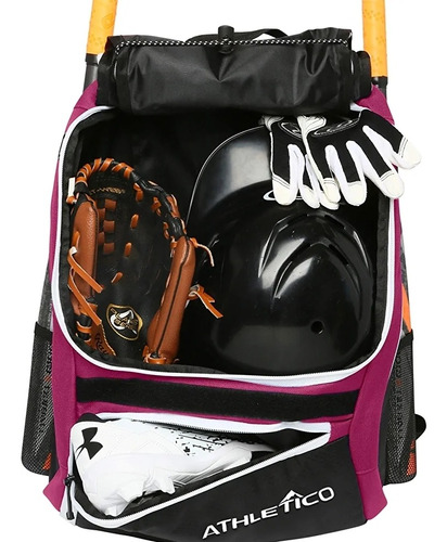 Mochila De Béisbol Para Equipamiento Con Compartimiento Zap