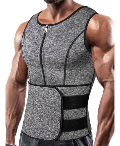 Traje De Sauna De Neopreno Para Hombre, Chaleco De Entrenami