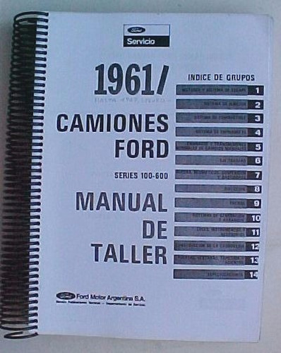 Ford F100 Manual De Taller 1961 1962 1963 1964 1965 Completo