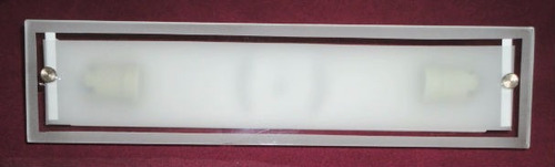 Difusor Para Pared Para 2 Luces En Vidrio Plano Unico!!