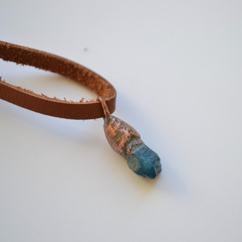 Imagen 4 de 4 de Collar Piedra Azul Apatito, Motivacion, Creatividad, Cod1