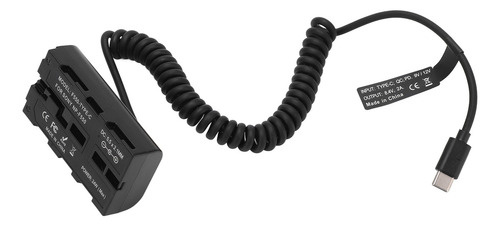 Adaptador De Corriente A Batería Ficticia Np F550, Cable De