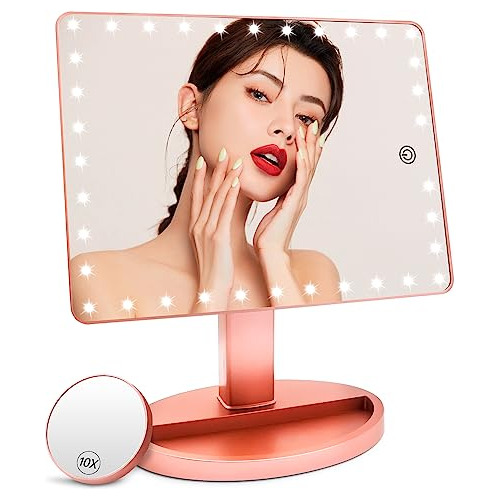 Espejo De Maquillaje Grande Iluminado (modelo Extragran...
