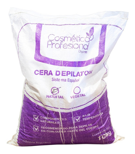 Cosmética Profesional Depimiel Cera Perlas Natural 10kg 6c