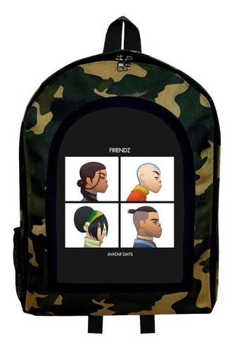 Mochila Camuflada Avatar La Leyenda De Aang Modelo 10