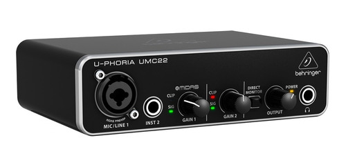 Interface De Áudio Behringer U-phoria Umc22 Usb