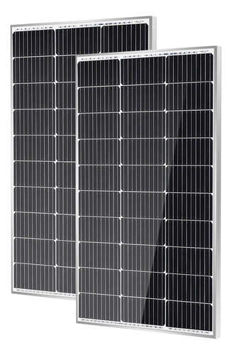 Paquete 2 Paneles Solares 100w Monocristalinos 12v Alta Efic