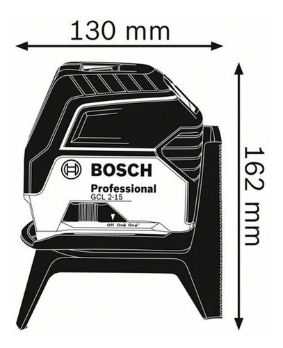 Imagem 5 de 6 de Nível A Laser Vermelho Bosch Gcl 2-15 Pontos Prumo 15m