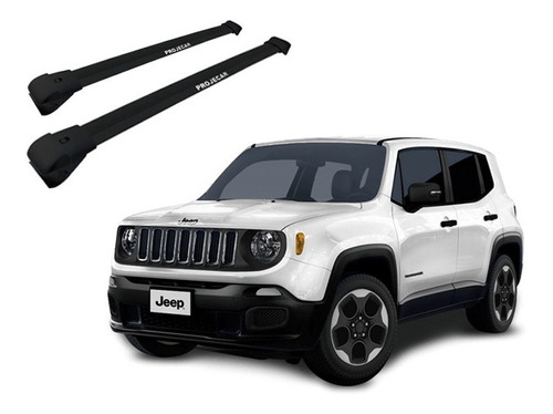 Rack De Teto Travessa Para Jeep Renegade - Preto Larga