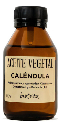 Aceite Vegetal Caléndula 100 Ml Cosmética Natural Bioterra