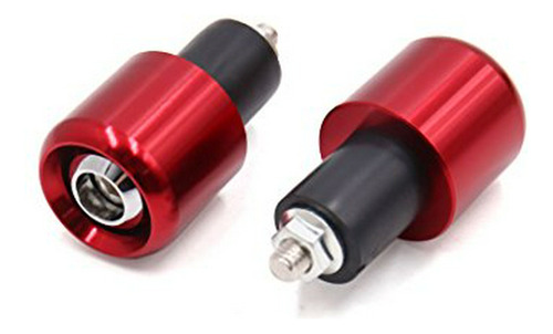 Uxcell 2 Piezas De Aleación De Aluminio Rojo 7/8  22 Mm Moto