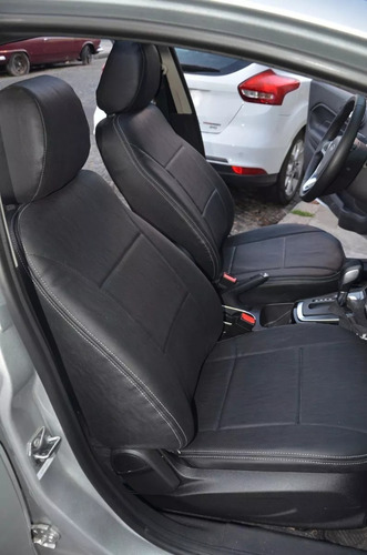 Imagen 2 de 4 de Fundas Cubre Asientos En Cuerina Premium Toyota Hilux 2005 A 2015 -carfun-
