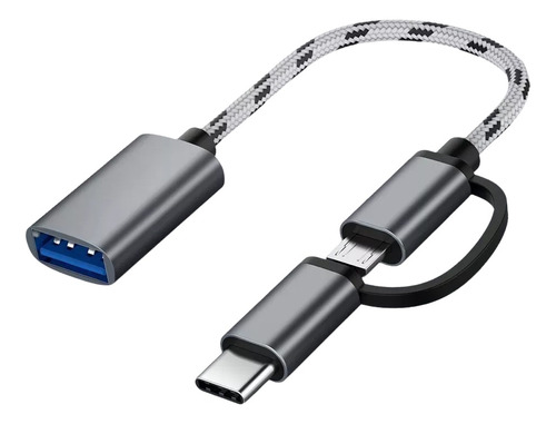 2 Em 1 - Cabo Otg Tipo C E Micro Usb - Usb 3.0 - Fd53a