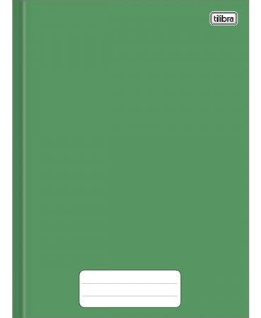 Caderno Brochura Capa Dura 1/4 Pepper Verde 80 Fl Tilibra