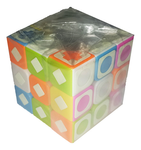 Cubo Rubik 3x3 Sticker Fluorescentes Brillan En La Oscuridad