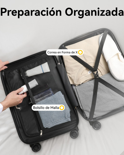Maleta Viaje 10 Kg Equipaje De Mano Cabina Tsa 4 Ruedas
