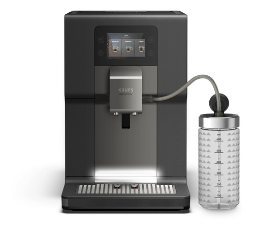 Cafetera Krups Intuition Preference Touch Ea875 Super Automática Gris Expreso