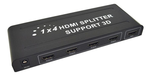 Splitter Conversor Divisor Hdmi 1x4 Full Hd 4k 3d Lt-668