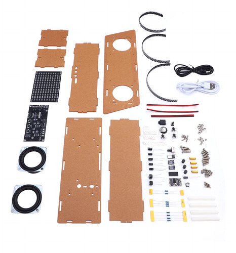 Kit De Altavoces Led Spectrum Rhythm Sound Fm Soldering Prac