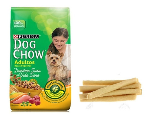 Dog Chow Adulto Raza Pequeña 8k + Snacks + Envio Gratis