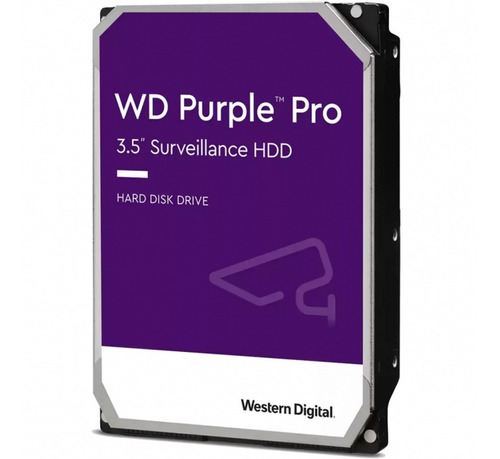 Imagen 1 de 4 de Disco Duro 8tb Western Digital Purple Pro Videovigilancia Ia