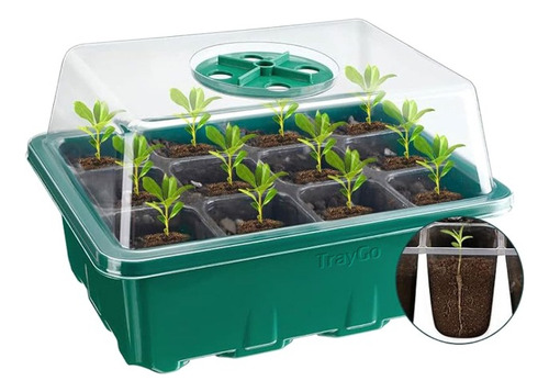 Bandeja Cultivo Germinador Semillas Plantas Domo Invernadero