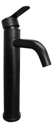 Mezcladora De Baño Arenci Cisne 18 Neg Bfcr Color Negra Y Acabado Mate