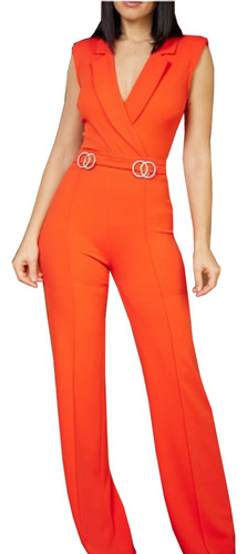 Palazzo Elegante Dama Completo Jumpsuit Joya Strech Jp14241