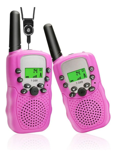 2 Unidades De Walkie Talkie Con 8 Canales Vox De 3 Millas